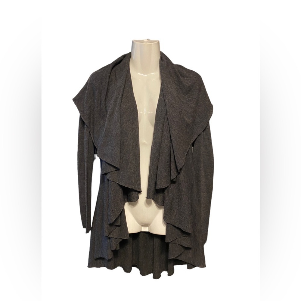 Eileen Fisher 100% Merino Wool Open Front Cardigan